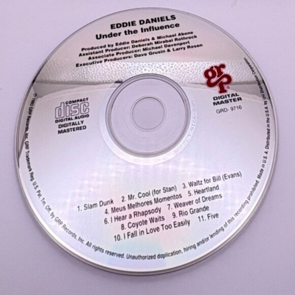 Eddie Daniels Under The Influence CD Jazz 11 Tracks 1993 - Picture 4 of 5